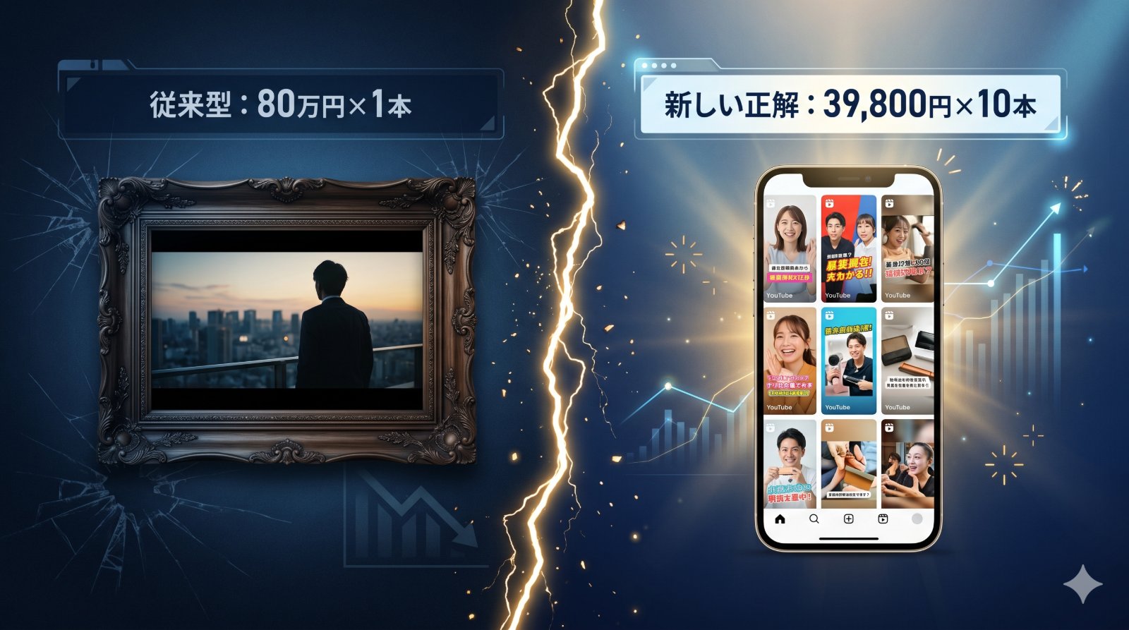 従来型 80万円×1本 vs 新しい正解 39,800円×10本